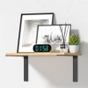 Zestaw 4 wsporników półkowych | Kątownik pod półkę 24 cm | JZ-L235-BLACK