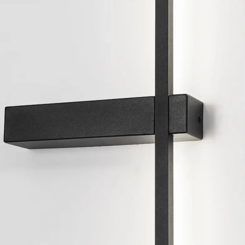 Nowoczesny kinkiet LED | 60cm 10W | Czarna lampa ścienna z aluminium | Lampa LED o barwie 4000K | YG-W003
