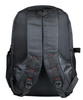 Uniwersalny, mocny plecak z komorą na laptopa | 30l, 3 komory, nylon balistyczny 1680D | czarny | BR11