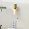 Dwukolorowa lampa ścienna LED | designerski kinkiet do salonu lub sypialni | YG-W008-G+W