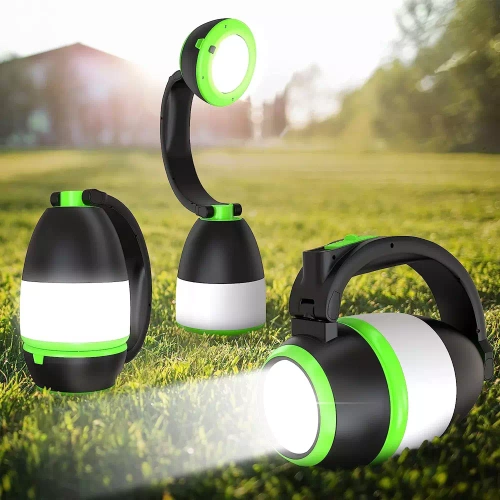Wielofunkcyjna lampka kempingowa LED, latarka turystyczna z funkcją powierbanka | 3 tryby świecenia, 1500mAh | HWL-005
