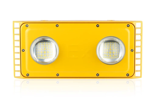 Naświetlacz EX | Lampa LED do miejsc zagrożonych wybuchem gazów | Przeciwwybuchowy halogen | GSM-100W-GOLD