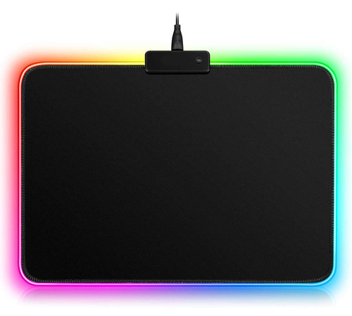 Podkładka pod mysz | 35x25 cm | podświetlenie LED RGB | 13 trybów świecenia | MP-001S