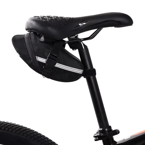 Wodoodporna torba rowerowa z wytrzymałego materiału 600D | Lekka, aerodynamiczna sakwa podsiodłowa z odblasakami |  600DCWBW-208