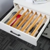 Organizer meblowy do szuflady | Bambusowe, regulowane przegródki meblowe | KBT-D456