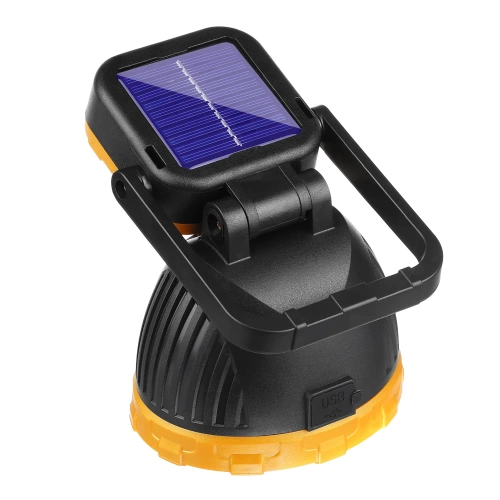 Latarka turystyczna LED | Latarka solarna z powerbankiem | Ruchoma lampka kempingowa | TG-GZ0241-B