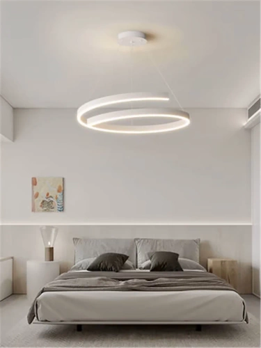 Spiralna lampa LED 100W | Nowoczesna lampa wisząca 80 cm | RLO-80CM-100W-W