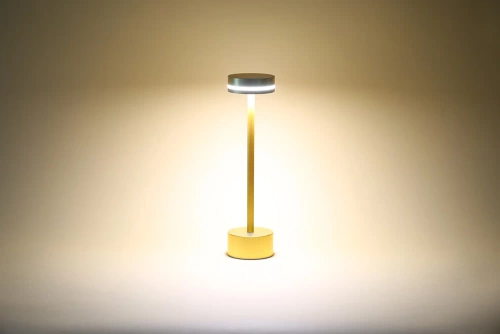 Lampka stołowa LED | Nowoczesna lampka nocna w wbudowanym akumulatorem | ATL08-GOLD