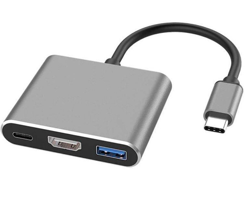 Adapter USB-C Typ-C 3.1 do HDMI / USB-C / USB | 4K | do Macbook Air | HDTC-20CM