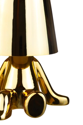 Nowoczesna lampa stołowa z dotykową obsługą | Lampka nocna z wbudowanym akumulatorem | HJA23-D-GOLD