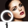 Lampa pierścieniowa LED 26 cm ze statywem 210 cm | zestaw do makijażu, streamingu i nagrań z uchwytem na telefon |