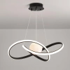 Lampa wisząca LED 60W | Stylowa lampa z księżycem 3D | RLT-50CM-60W-B