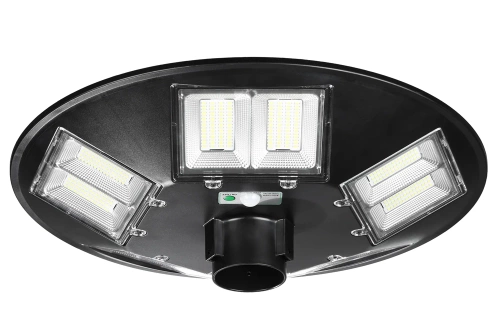 Uliczna latarnia, lampa solarna LED UFO | 1000W, 12Ah, IP65, 672 LED SMD5730 | duży panel słoneczny 6V/15W | Pilot | LDT-B840