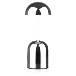 Bezprzewodowa lampka nocna GRZYBEK z wbudowanym akumulatorem  2000 mAh | Nowoczesna lampka stołowa  z regulacją mocy oraz barwy świecenia |  YG-D019-Silver