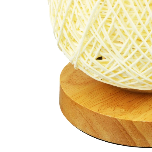 Rattanowa lampka nocna | Stylowa lampka stołowa | ZBD-C2314-BG