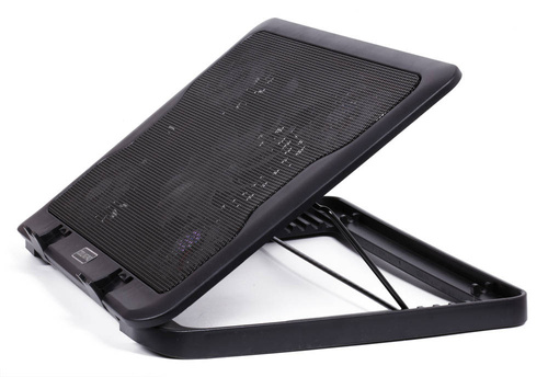 Podstawka chłodząca pod laptopa 12-17" | 5 wentylatorów | USB HUB | LED | C5-BLACK