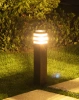 Lampa ogrodowa stojąca, słupek kwadratowy aluminiowy, czarny mat 60cm | Zasilanie 230V, gniazdo E27 | LLS-60CM