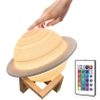 Lampka stołowa w kształcie Saturna | Lampka nocna z pilotem RGB | Lampka dziecięca zmieniająca kolor | XK-D13