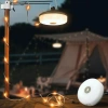 Wielofunkcyjna lampa kempingowa LED z girlandą 10 m, powerbankiem i magnesem |  Wodoodporna lampka z wbudowanym akumulatorem 2000 mAh 5 trybów świecenia | KQ-5004