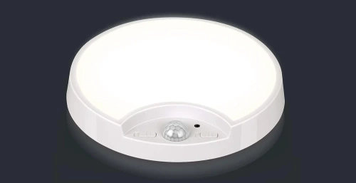 Plafon z wbudowanym akumulatorem | Lampa sufitowa LED z czujnikiem zmierzchu oraz z czujnikiem ruchu | C2772-WHITE