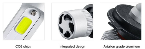 Zestaw LED H3 S2 COB 36W 16000 lm