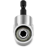 Kątowy adapter do bitów 1/4" | Nasadka do wkrętarki | DLS-105-SILVER