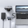 Rozdzielacz USB-C na 3x USB + kart SD + TF | adapter, rozgałęźnik typ C 5w1 | HUB