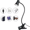 Lampka biurkowa na klips | Elastyczna lampka do czytania | Nocna lampka z możliwością zmiany barwy | Lampka LED USB | FH-08-5W-BK