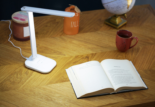 Lampka biurkowa, szkolna LED 7W | 3 barwy światła | uchwyt na telefon | MT-611