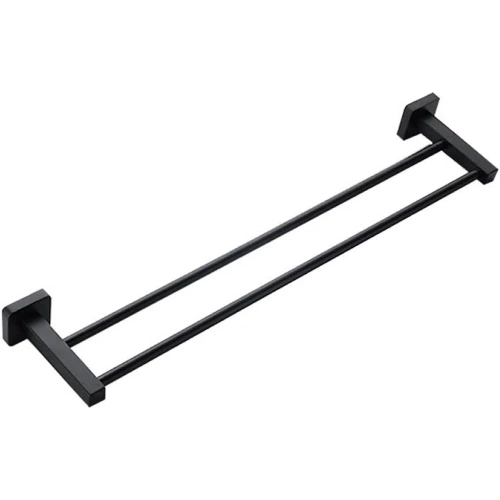 Wieszak na ręczniki | Uchwyt ścienny do łazienki | Drążek łazienkowy | MJR-60CM-2-BLACK