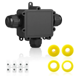 Hermetyczna puszka kablowa IP68 3-torowa |  Złącze elektryczne 450V 24A do kabli 3–14 mm | M686-T