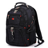 Wielofunkcyjny, duży plecak z komorą na laptopa | 40l, gniazdo USB i mini jack 3,5", nylon balistyczny 1680D | czarny | BR10