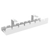 Organizer na kable pod blat biurka 50 cm | Koszyk, prowadnica, uchwyt | Biały | CWT-O1