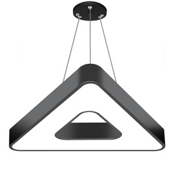 Lampa sufitowa wisząca LED 36W | trójkątna | aluminium | CCD niemrugająca | Φ60x6 | LPL-006