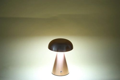 Lampa stołowa z wbudowanym akumulatorem | Lampa nocna z trzema barwami świecenia | Nastrojowa lampka do hotelu, restauracji | HJA24-GOLD