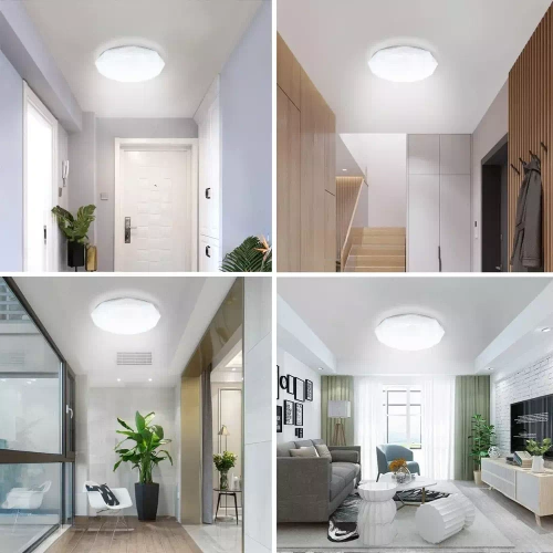 Lampa sufitowa LED | Efekt migoczących gwiazd | 2200 lm 24W | RLB-C24W-B