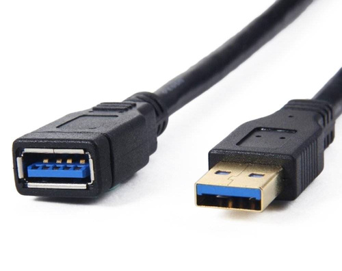 Przedłużacz USB 3.0 | wtyki męski + żeński | 2 metry | UE3.0-2M-Black