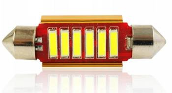 Żarówka samochodowa LED C5W 6 SMD 7014 CAN BUS