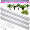 Zestaw 3 lamp do wzrostu kwiatów | Lampa 6W do uprawy roślin | Lampa z kablem zasilającym oraz przewodem łączeniowym | DG-T5-Whitel DG-T5-Whitel