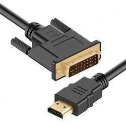 Kabel HDMI - DVI | HDMI 1.4 | 4K | 3D | HB-2-2M-Black