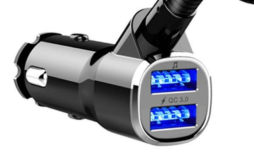 Wielofunkcyjny transmiter FM do samochodu | 5w1 | BC43-Black