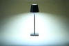 Lampka stołowa LED 38 cm | Bezprzewodowa lampka nocna | Dotykowa lampka do hotelu, restauracji | HJA20-BLACK