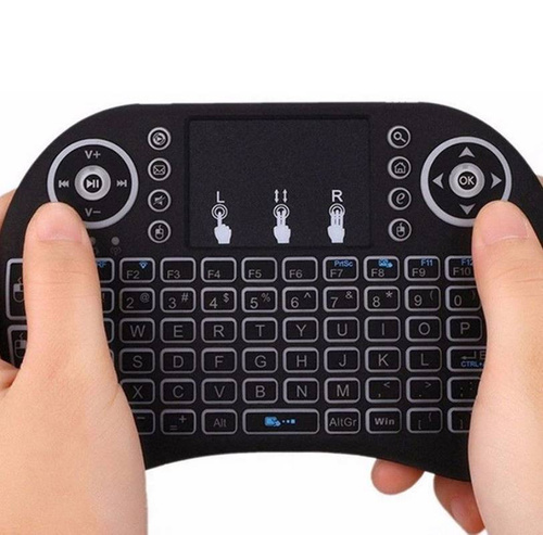 Podświetlania klawiatura bezprzewodowa z Touchpad | i8