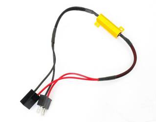 Filtr LED CAN BUS 50W 8Ω - oprawka H7 | D-50W-8-H7