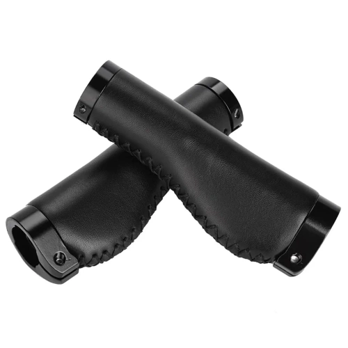 Ergonomiczne gripy rowerowe | Stylowe chwyty rowerowe ze skóry PU | PUBT-G211A