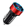 Szybka ładowarka samochodowa 2x USB z wyświetlaczem LED | Quick Charge 3.0 | Miernik napięcia | CA-003