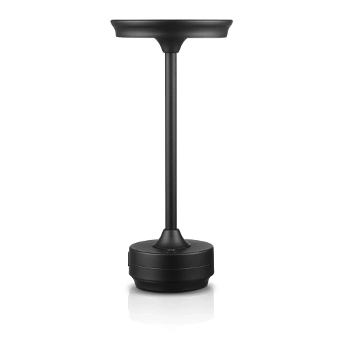 Lampa stołowa z wbudowanym akumulatorem | Lampa nocna z trzema barwami świecenia | Nastrojowa lampka do hotelu, restauracji | HJA30-BLACK