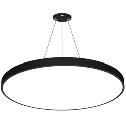 Lampa sufitowa wisząca LED 100W | okrągła pełna | aluminium | CCD niemrugająca | Φ100x6 | LPL-005