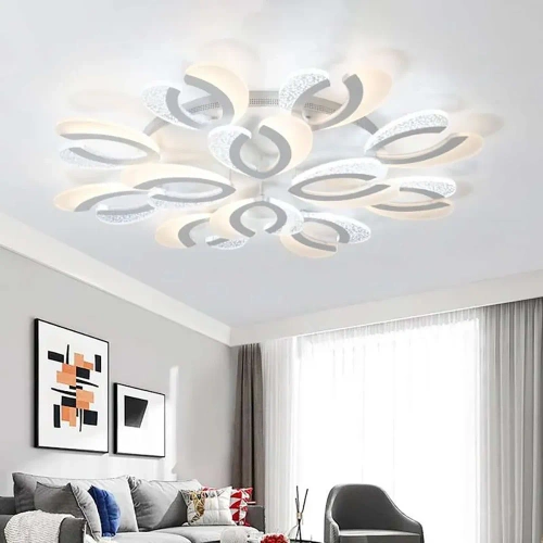 Wieloczęściowa Nowoczesna lampa wisząca | LED | Biała | RLD-C108W-W
