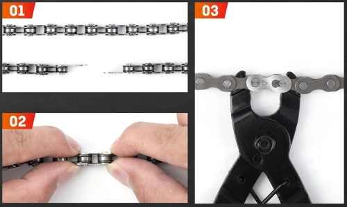 Narzędzia do łańcucha rowerowego | Zestaw naprawczy 6–12S z miernikiem |  DQZ-03B